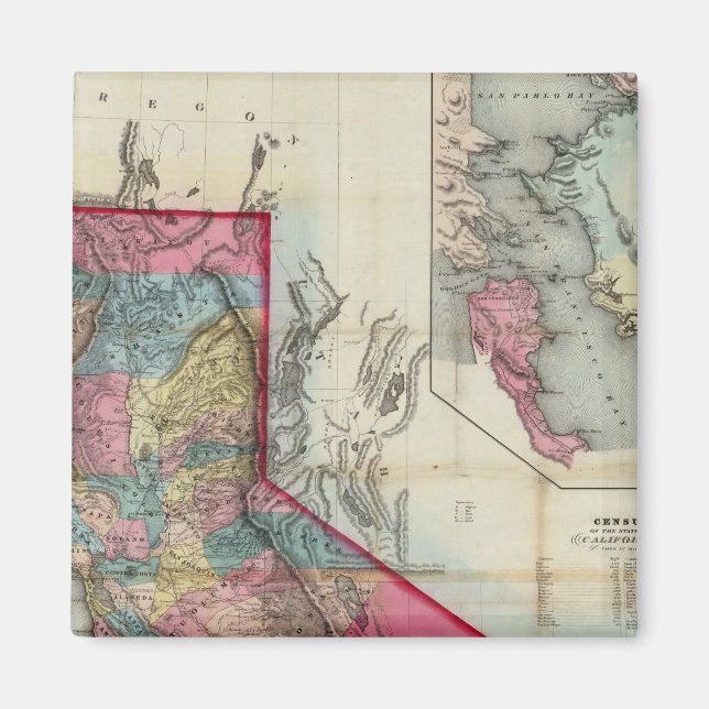 Official map of the State of California Magnet (Front)