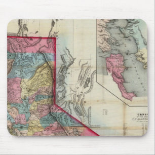 Official map of the State of California Mouse Pad