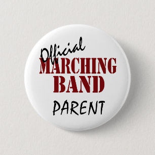 Official Marching Band Parent 6 Cm Round Badge