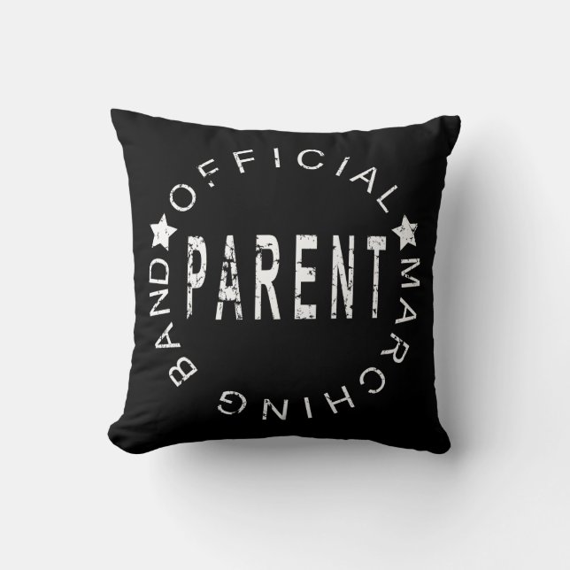 "Official Marching Band Parent | Throw Pillow (Front)