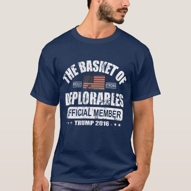 Official Member Basket of Deplorables T-Shirt (Front)