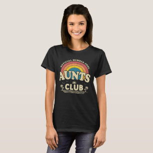 Official Member Cool Aunts Club Vintage Sunset T-Shirt