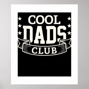Official Member Cool Dads Club Funny Father's Day Poster