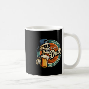 Official Member Cool Dads Club Skeleton Funny Fath Coffee Mug