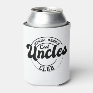 Official Member Cool Uncles Club Fathers Day Can Cooler