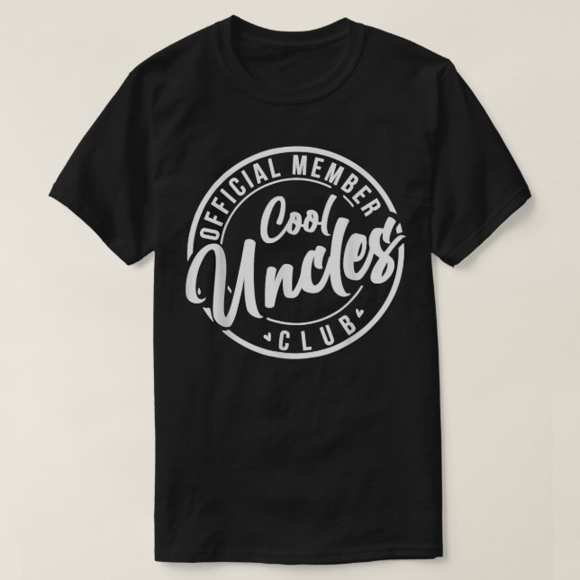 Official member Cool Uncles Club vinage fahers day T-Shirt (Design Front)