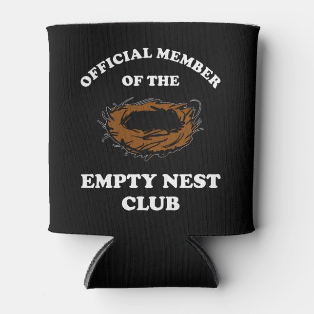 Official Member Of The Empty Nest Club Can Cooler (Front)