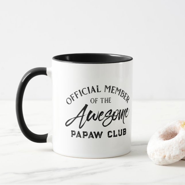 Official Member Papaw Club  Mug (With Donut)