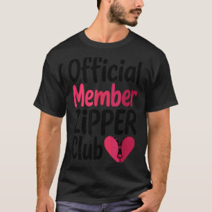 Official Member Zipper Club, Open Heart Byp Surger T-Shirt