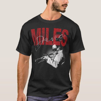 Official Miles Davis Distressed Photo Jazz T-Shirt