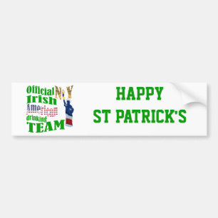 Official N.Y. Irish American drinking team Bumper Sticker
