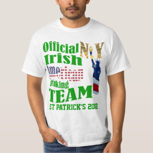 Official N.Y. Irish American drinking team T-Shirt