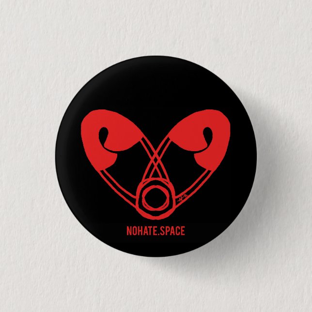 Official No Hate Space Button (Front)