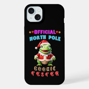 Official North Pole Cookie Tester Giant Christmas iPhone 15 Plus Case