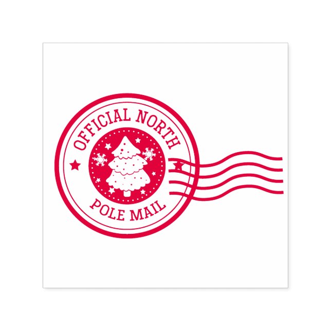 Official North Pole Mail Self-inking Stamp (Design)