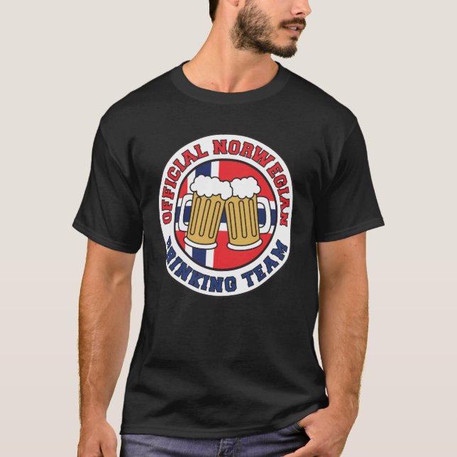 Official Norwegian Drinking Team T-Shirt (Front)