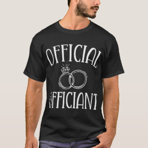 Official OfficiantMen Wedding Ordained Minister Gi T-Shirt