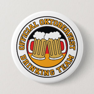 Official Oktoberfest Drinking Team Button