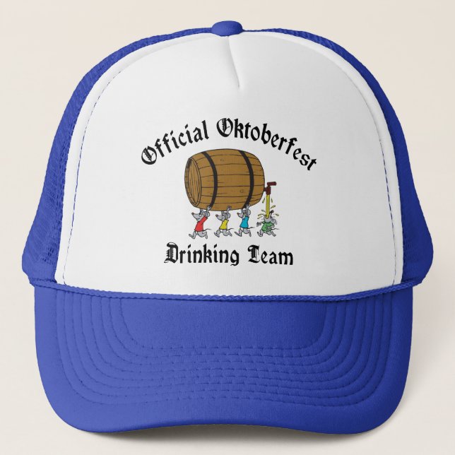Official Oktoberfest Drinking Team Trucker Hat (Front)