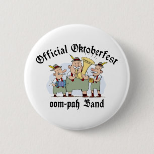 Official Oktoberfest Oom Pah Band 6 Cm Round Badge