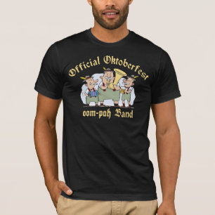 Official Oktoberfest Oom Pah Band Black T-Shirt
