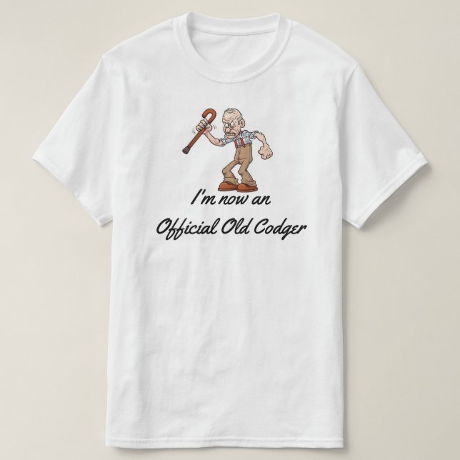 "Official Old Codger" T-Shirt (Design Front)