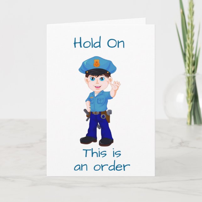 OFFICIAL ORDER YOU HAVE TO *ENJOY THE HOLIDAY* CARD (Front)