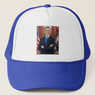 Official Oval Office Portrait President Obama Trucker Hat