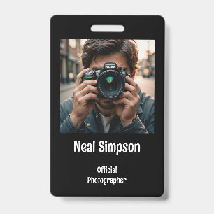 Official Photographer's  ID Badge