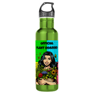 Official Plant Hoarder   Funny Houseplant Addict 710 Ml Water Bottle