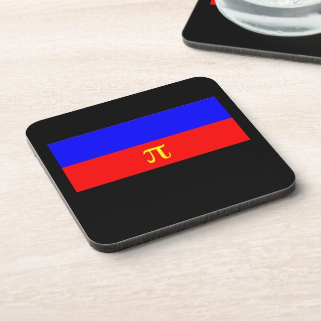 OFFICIAL POLYAMORY PRIDE FLAG COASTER (Left Side)