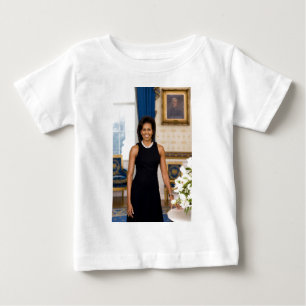 Official Portrait of First Lady Michelle Obama Baby T-Shirt