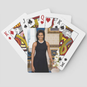 Official Portrait of First Lady Michelle Obama Playing Cards