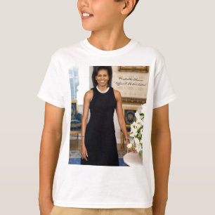 Official Portrait of First Lady Michelle Obama T-Shirt