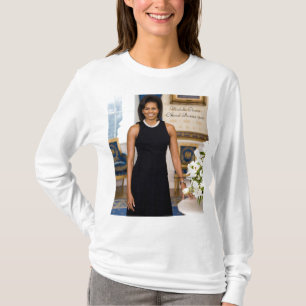Official Portrait of First Lady Michelle Obama T-Shirt