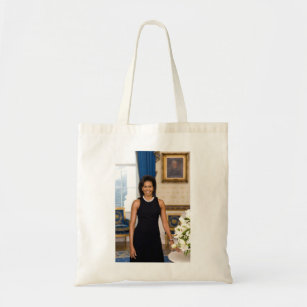 Official Portrait of First Lady Michelle Obama Tote Bag