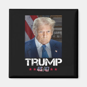Official Portrait Of Trump 4547 Inauguration Day  Magnet