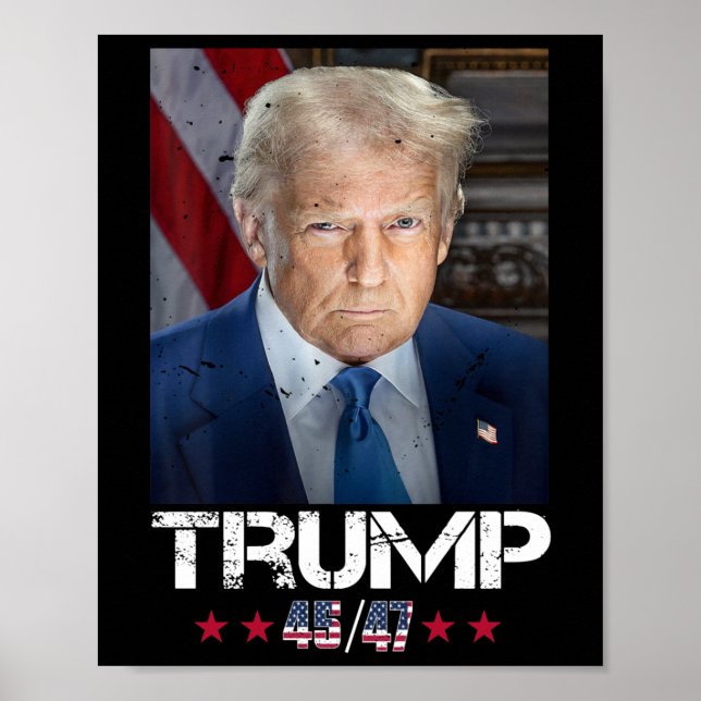 Official Portrait Of Trump 4547 Inauguration Day  Poster (Front)