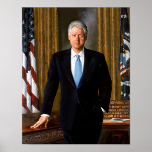 Official Presidential Portrait Bill Clinton Poster