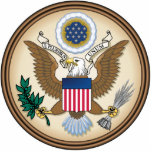 Official Presidential Seal Photo Sculpture Key Ring<br><div class="desc">The Great Presidential Seal of the United States of America. From the Desk of the President. A declaration of pride in the Presidential office and of the man in service. Show your pride in America by wearing or giving as gifts. US-Great Seal. This work is in the Public domain from...</div>