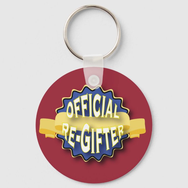Official Re-Gifter Humourous Key Ring (Front)