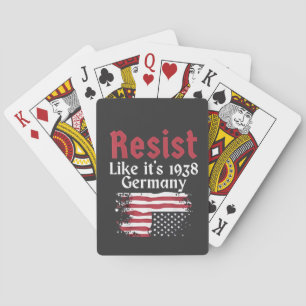 Official Resist Like It's 1938 Germany Resist Playing Cards
