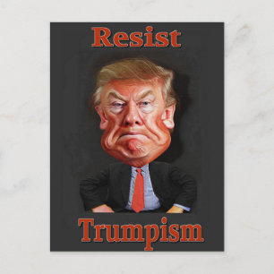 official resist trumpism postcard