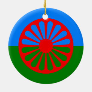 Official Romany gypsy flag Ceramic Ornament