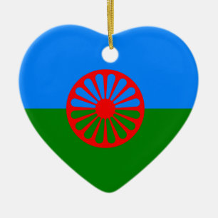 Official Romany gypsy flag Ceramic Ornament