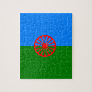 Official Romany gypsy flag Jigsaw Puzzle