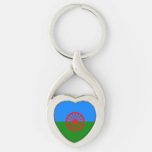 Official Romany gypsy flag Keychain