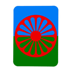Official Romany gypsy flag Magnet
