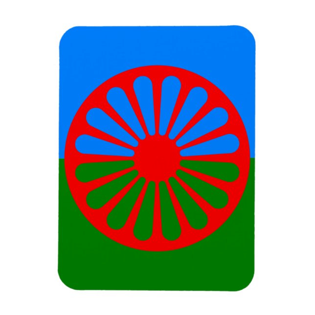 Official Romany gypsy flag Magnet (Vertical)