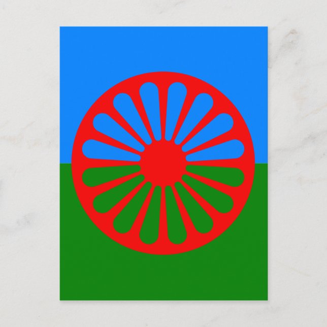 Official Romany gypsy flag Postcard (Front)